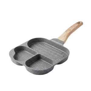 E-TOP Poê<span class=keywords><strong>le</strong></span> à œufs en aluminium économique, antiadhésive, avec compartiments, poê<span class=keywords><strong>le</strong></span> à crêpes avec poignée, <span class=keywords><strong>Padelle</strong></span> Sartenes Frigideira Antiaderente - Product Image 1