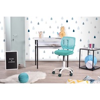 Chaise visiteur en maille bon marché siège en plastique PP Meshmesh ergonomique pivotante mi-dossier chaise de bureau de travail à roulettes en maille