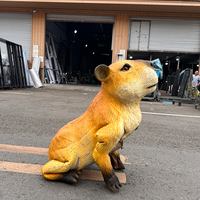 Modèle de dinosaure, capybara ou chien robotique animatronique électrique en métal pour enfants, pour intérieur, aéroport et parc d'attractions