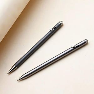 Bolígrafos Metálicos Cortos Mini al por Mayor, Bolígrafo de Titanio para Firmas Comerciales con Logotipo Personalizado, Ideal para Regalos Corporativos - Product Image 3