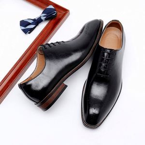 New <b>Men's</b> Leather <b>Shoes</b> Formal Business Style <b>Height</b> <b>Increasing</b> Genuine Leather British Style Square Toe Casual Oxford <b>Shoes</b> - Product Image 6