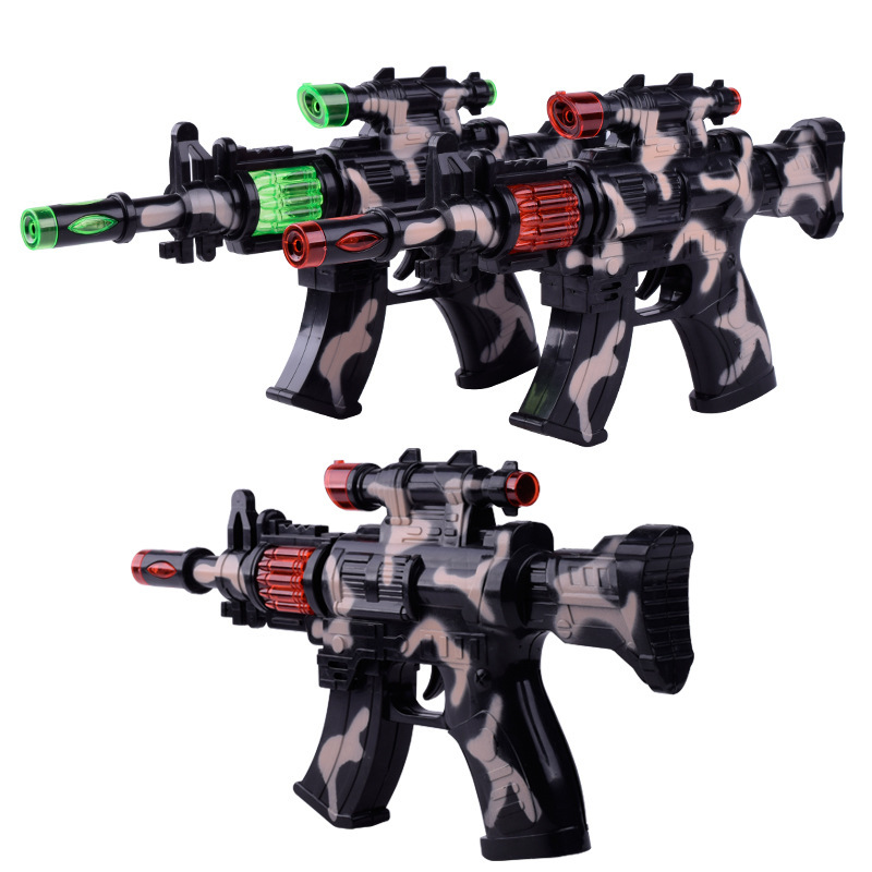 Детский Пластиковый музыка детское управление батареей пехоты свечение игрушка камуфляж пистолеты