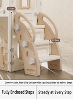 Toboggan multifonctionnel en PEHD pour enfants, équipement de jeu intérieur en plastique, maisonnette pour enfants avec balançoire