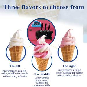 Shanyou CT965 Manufacturer Factory Priced Top Soft Serve <b>Ice</b> <b>Machine</b> 3 Flavors Yogurt Milk Chocolate Soft <b>Ice</b> <b>Machine</b> - Product Image 3
