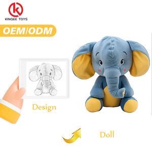 Nhà Máy Bán buôn sáng tạo dễ thương mềm mẹ con lớn cho Voi nhồi bông đồ chơi sang trọng - Product Image 1