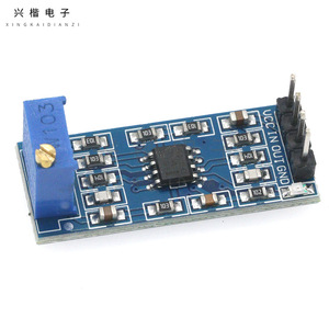 Module amplificateur de signal LM358, amplificateur opérationnel à gain 100x, boîtier DIP-8, montage traversant pour projets électroniques - Product Image 1