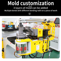 Máquina dobladora de tubos cuadrados redondos de escape automático, máquina dobladora de tubos de mandril CNC, 2 uds.