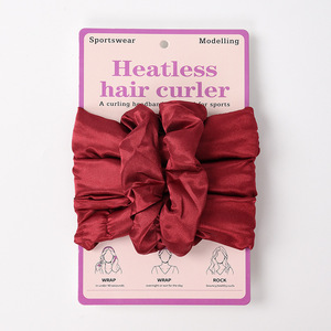 Coleteros de seda para mujer con volantes, diademas ligeras de color liso, accesorios casuales para el cabello para dormir y uso diario - Product Image 5