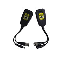 1 Par de Baluns Pasivos UTP 2 en 1 de 8MP 4K para Video y Alimentación, 300M, Conector RJ45 para Sistemas de Cámaras de Seguridad CCTV Analógicas AHD TVI CVI