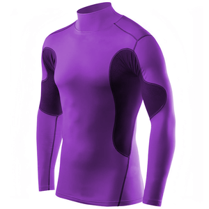 Camiseta de Compresión de Alta Calidad, Transpirable, Ajustada, Deportiva, con Logotipo Personalizado, para Hombre, para Gimnasio, Entrenamiento y Deportes - Product Image 6