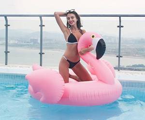 Promotion Waterhan Ballon Gonflable PVC Flottant Personnalisé Flamingo Signal 105cm, Flotteur Remorquable, Capacité 20kg+, Pour Piscine, Rivière, Mer et Plus Encore - Product Image 4