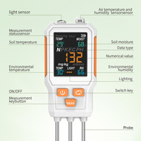 Vente en gros usine Nouveau testeur de sol 10 en 1 : Température/Humidité/Fertilité/Luminosité/Azote/Phosphore/Potassium/EC/PH