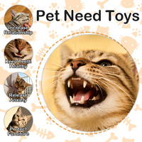 Juguete de peluche duradero con forma de pez para gatos, con sonido, para masticar, interactivo y con movimiento, para venta al por mayor
