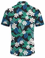 Chemise boutonnée tricotée pour homme à imprimé floral hawaïen, respirante, idéale pour les vacances à la plage, les événements sociaux, formelle, service OEM