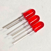 Diode LED professionnelle F5 à tête ronde de 5 mm avec lentille transparente pour les fabricants d'équipements d'affichage et d'indicateurs lumineux