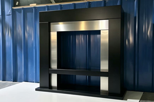Marco Moderno para <span class=keywords><strong>Chimenea</strong></span> de MDF Negro Premium para Chimeneas Eléctricas/de Gas/de Etanol, Uso en Interiores, Sala de Estar, MOQ 50 Piezas - Product Image 2