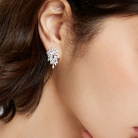 Produits Tendances 2026 Nouveautés Boucles d'Oreilles CZ Bijoux de Mode Vente en Gros Accessoires de Fête Bijoux de Mariage pour Femmes