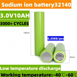 แบตเตอรี่โซเดียมไอออน Na Ion 18C 30C 30Wh 32140 33140 3.0V 10Ah เซลล์แบตเตอรี่โซเดียมไอออนสำหรับชุดแบตเตอรี่ 12V สำหรับรถยนต์นั่งส่วนบุคคล - Product Image 3