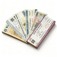 Carte d'impression personnalisée avec données variables, numéro de série, code QR, code-barres, bon de réduction, billet de voyage, billet de concert, billet d'événement