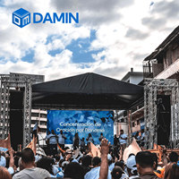 Estructura de Aluminio para Escenario, Estación de DJ, Estructura Metálica para Exteriores, Pantalla LED para Eventos, Sistema de Elevación con Soporte de Suelo