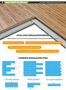 Diseño moderno Peel and Stick <span class=keywords><strong>Piso</strong></span> de plástico de lujo SPC Baldosa de vinilo Estilo <span class=keywords><strong>madera</strong></span> con pegamento impermeable hacia abajo Tablón - Product Image 4