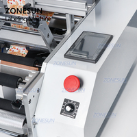 Machine d'étiquetage numérique semi-automatique pour bouteilles rondes ZONESUN TB-190, étiqueteuse double face pour bouteilles en plastique