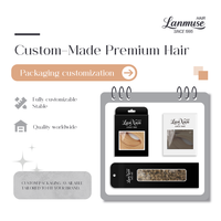 Extensions de cheveux Lanxun Hair Butterfly Weft, cheveux humains Remy noirs, double trame perforée, 100g 150g 20 22 24 pouces