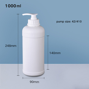 500ml 빈 플라스틱 로션 병, 샴푸 포장용 펌프 포함 - Product Image 6