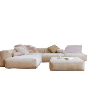 沃森家具现代模块化组合沙发复古大软沙发沙发家居家具复古灯芯绒布艺沙发套装