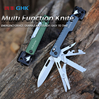Couteau de poche tactique pliable multi-outils en acier inoxydable de survie pour le camping, dernière récolte 2026, avec lame dentelée