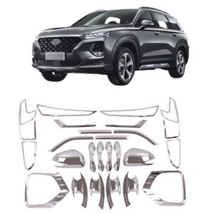 TIYPEOR für Hyundai <span class=keywords><strong>Santa</strong></span> <span class=keywords><strong>FE</strong></span> Türsc halen schutz griff Nebels chein werfer Rückspiegel abdeckung Gastank abdeckung Außen verkleidung ssatz - Product Image 1