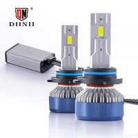 DIINII Y1-9006 Ampoules de phare LED mini haute puissance Nouvelle conception Plug & Play HB4 6500k Aluminium 8000LM Ajustement universel 12V