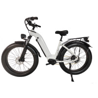 Vélo électrique urbain X3 avec pneus larges de 26*4 pouces, écran de contrôle central intelligent, batterie au lithium dissimulée 48V10AH, corps en aluminium