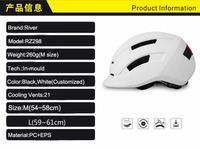 Casque de vélo unisexe à lumière LED dans le moule, finition mate réglable, certifié CE et CPSC pour enfants et adultes, protection de la tête