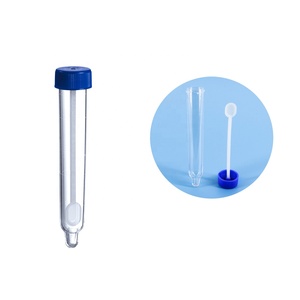 Laboratory Plastic Glass transparent Urinary urine sediment test tube planter with cork