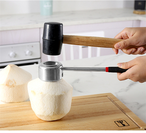 Manjia อุปกรณ์เปิดมะพร้าวสเเตนเลสสตีล,ชุดสิ่งประดิษฐ์สำหรับบ้านห้องครัวเครื่องมือเปิดมะพร้าวเครื่องเจาะน้ำมะพร้าว - Product Image 4