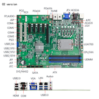 Carte mère industrielle ATX Mémoire 128G Q670 Gen 12e x86 i3/i5/i7/ 5xPci-e Carte mère industrielle d'interface à quatre écrans