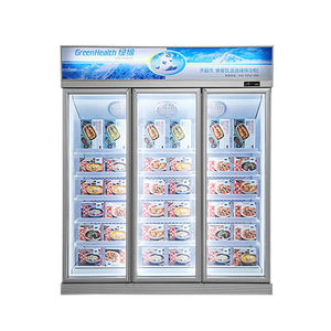 Réfrigérateur/Congélateur commercial vertical à trois portes avec porte en verre transparent - Product Image 6