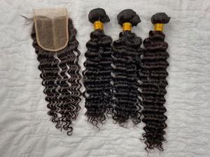 Wholesale Virgin Remy Skin Weft Jerry <b>Curly</b> Cuticle Aligned Human Hair <b>Extensions</b> Vietnamese Hair Bundles 20-24 Inches - Product Image 2
