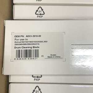 4021-5622-01 Hoja de limpieza de tambor para Minolta Bizhub 223/283/363/423/7828/226i - Product Image 5