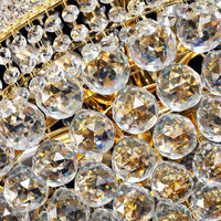 Lustres en cristal de décoration moderne, luminaires suspendus ronds, lustre d'intérieur pour la maison, salon, restaurant, luminaires suspendus LED
