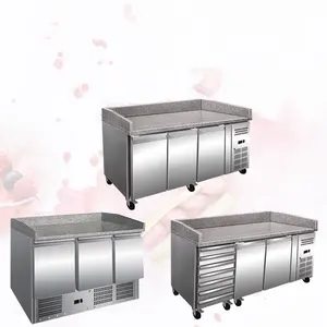 3 anos de garantia Equipamentos de refrigeração Table Top salada Geladeira Bancada Freezer Refrigerador Comercial Refrigerador Refrigerador/freezer