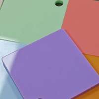 Feuille acrylique pastel personnalisée plaques acryliques coulées de couleur macaron pour la décoration