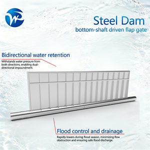 Compuerta Hidráulica de Acero Premium y Compuerta de Solapa Inferior para la Regulación de Ríos y Sistemas de Control de Inundaciones en Paisajes Urbanos - Product Image 1