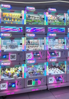 Machine à griffes commerciale professionnelle à monnayeur, vitrine d'exposition carrée de 60 cm, machine de jeu d'arcade pour la vente en gros