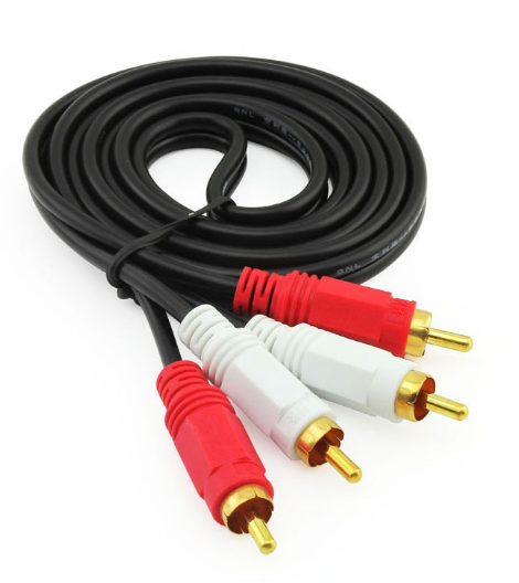 QUANWEI Factory DV TV OFC RCA Cable Male to Male Stereo 2RCA to 2RCA Audio Video AV Cable