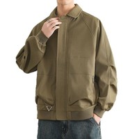 Haute qualité Style coréen hommes décontracté pour printemps automne lumière Mature à la mode Stand court revers mince veste