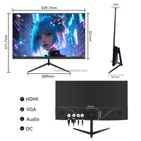 Customized 24 27 32 34 49 Inch Flat Gamer Monitor 2K 4K 165hz 240hz LCD Computer Screen Display for Gamers and Office