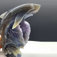 Vente en gros, pierre naturelle de haute qualité, améthyste sculptée à la main, grappe, géode, agate, requin druzy pour la décoration intérieure