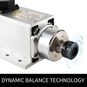 Moteur de broche CNC refroidi par air Zhong Hua Jiang Square ER25 4KW avec 4 roulements en céramique 220V pour machine de gravure CNC - Product Image 4